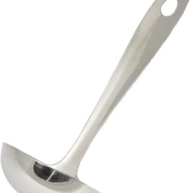 Stainless steel serving ladle