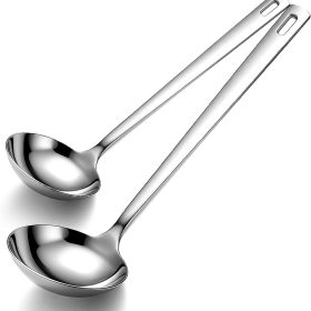 Stainless steel soup ladle 2-piece set