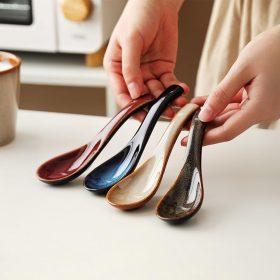 Ceramic soup spoon set (4-piece)