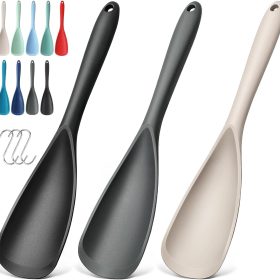 3-Piece Silicone Cooking Spoon & Spatula Set