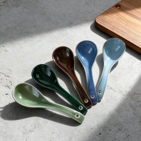 Ceramic soup spoon set (5-piece)